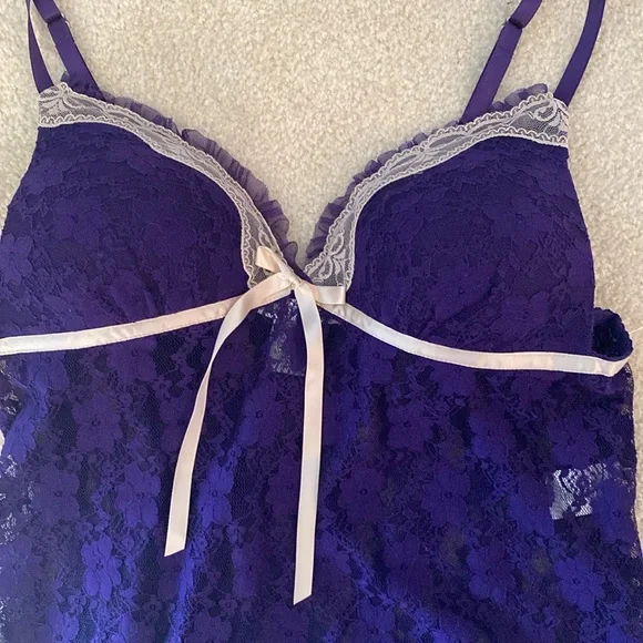 Linea Donatella Lacey lingerie medium faux pink - Picture 2 of 8